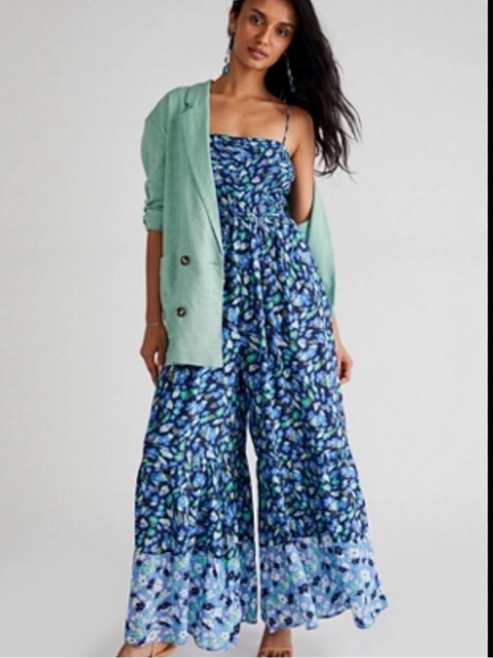 Free People Little Of Your Love Floral Jumpsuit NWT